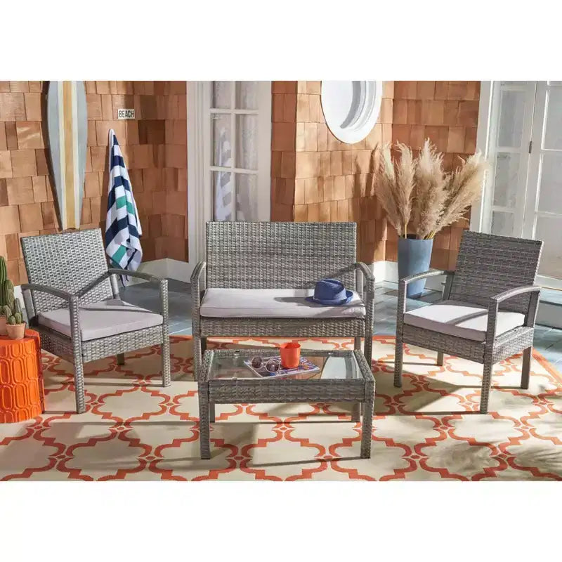 Ensemble de salon 4 pièces - Intérieur/extérieur